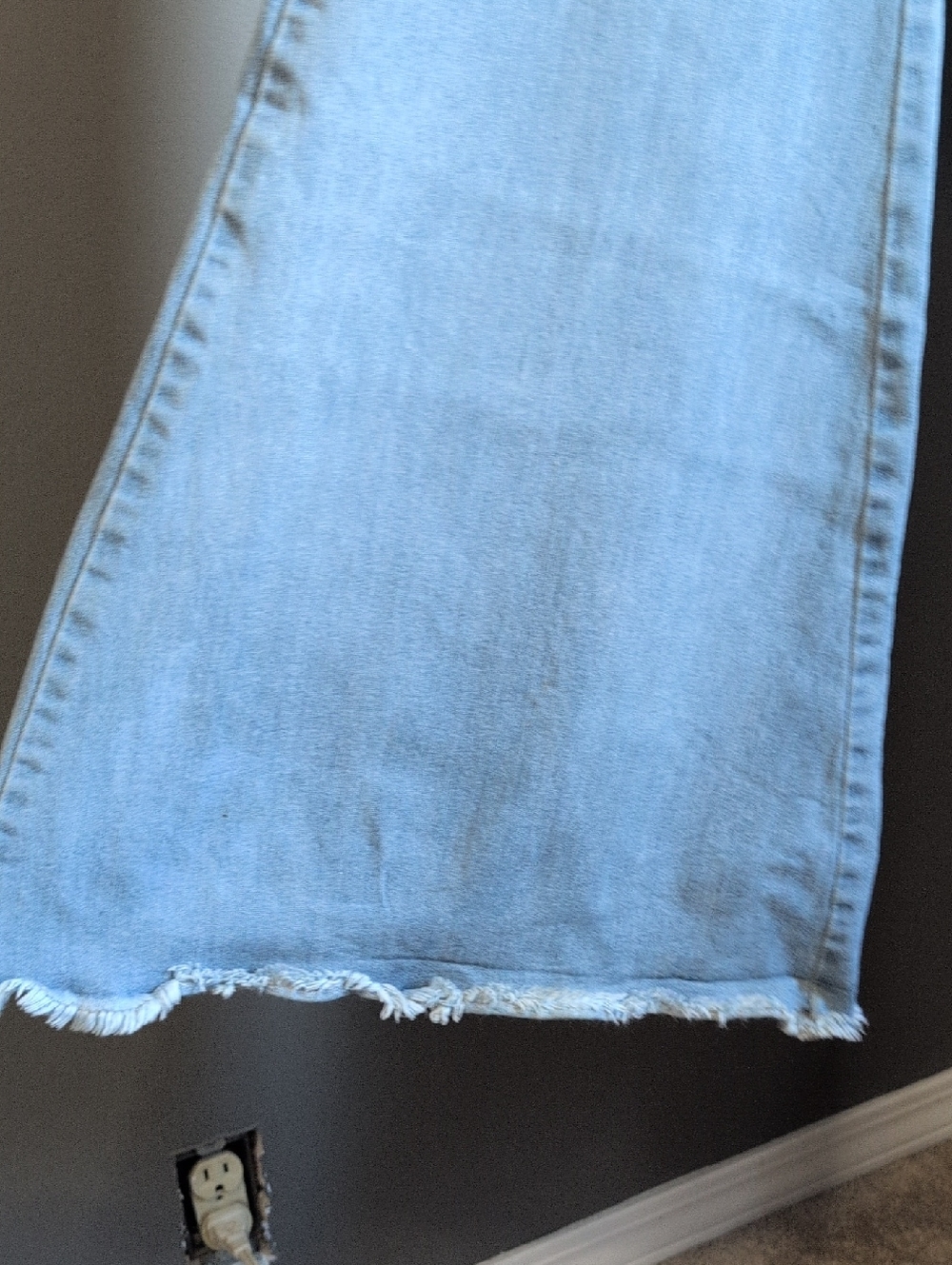 Free People Light Blue Bell Bottom Jeans 30 Long - Picture 4 of 10
